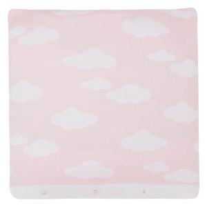 Almofada quadrada para berço em tricot Nuvem Rosa - Petit