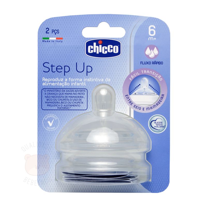 CH2007-B-Bico-Step-Up-New-3-Silicone-Fluxo-Rapido--6m---2pcs---Chicco