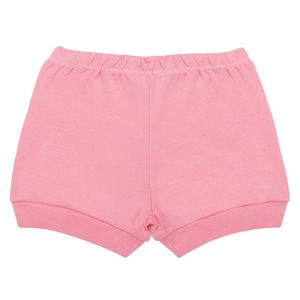 Shorts para bebê em suedine Rosa - Pingo Lelê