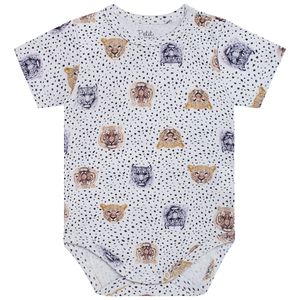 Body curto para bebê em suedine Fashion Print - Petit by La Baby