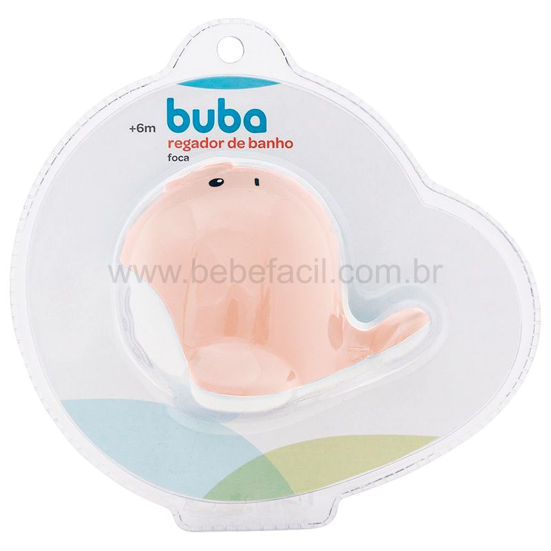 BUBA11852-F-Regador-de-Banho-para-bebe-Foca-Rosa-6m---Buba