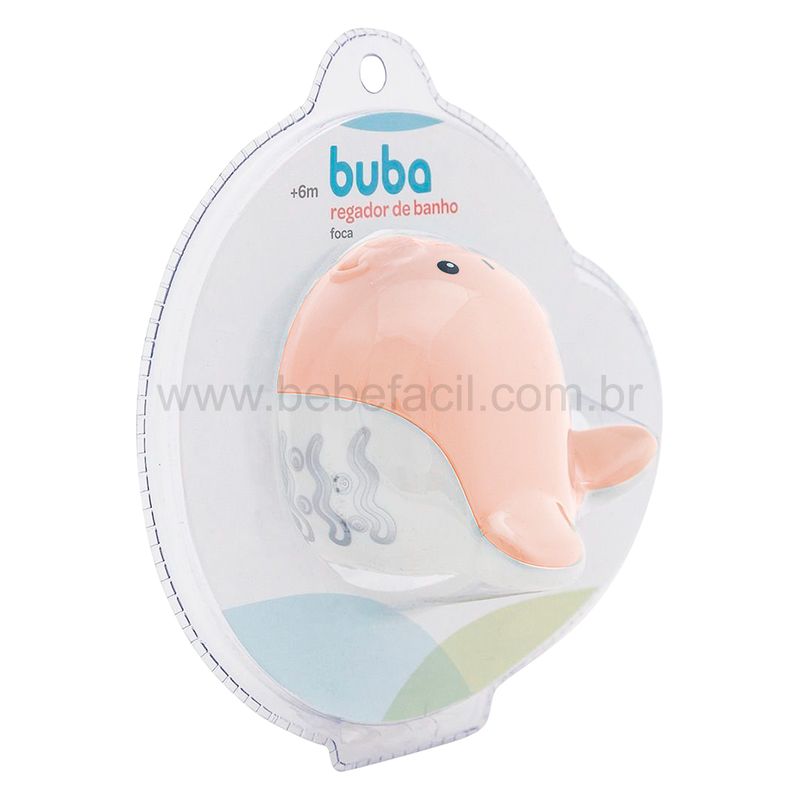 BUBA11852-G-Regador-de-Banho-para-bebe-Foca-Rosa-6m---Buba