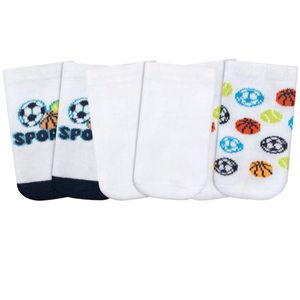 Kit com 3 meias Soquete para bebê Sports - Puket