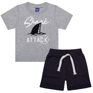Camiseta c/ Bermuda em malha Shark - TMX