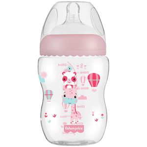 Mamadeira Anticólica First Moments Rosa 270ml (2m+) - Fisher Price