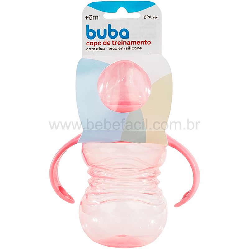 BUBA12739-D-Copo-de-Treinamento-com-Alca-260ml-Rosa-6m---Buba
