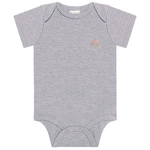 Body curto para bebê em suedine Mescla - Up Baby