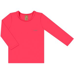 Camiseta Surfista c/ proteção UV FPS +50 Pink Flúor - Up Baby