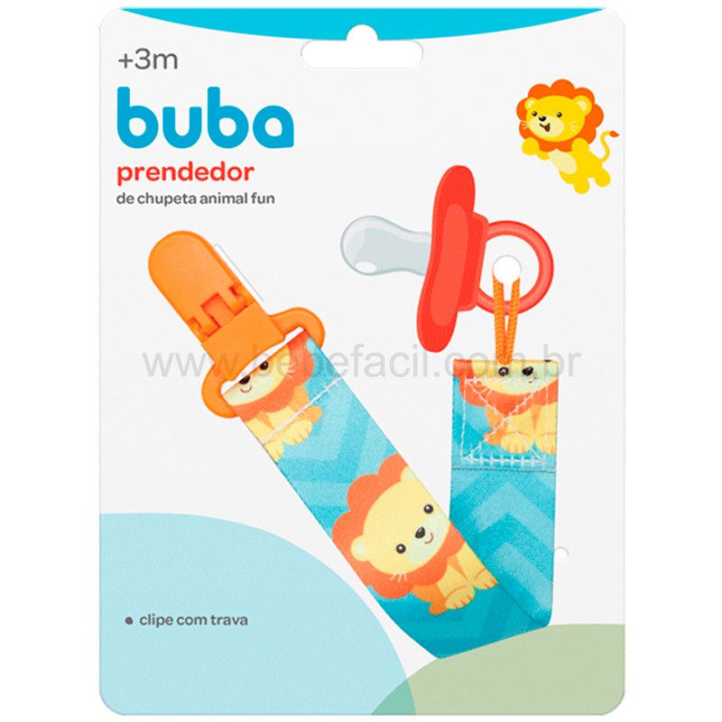BUBA12047-D-Prendedor-de-Chupeta-Animal-Fun-Leao-3m---Buba