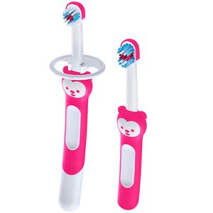 Escova de Dentes Learn to Brush 2 Unidades Rosa (5m+) - MAM