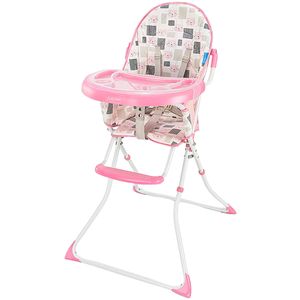 Cadeira Alta de Alimentação Slim Gatinho Rosa (6m+) - Multikids Baby