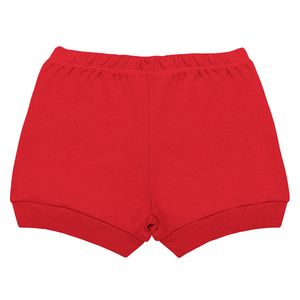 Shorts para bebê em suedine Vermelho - Pingo Lelê