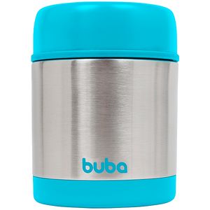 Pote Térmico Inox Parede Dupla 350ml Azul (6m+) - Buba
