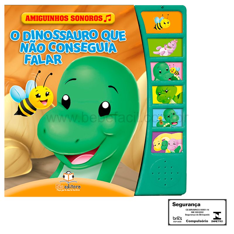 BLU720-C-Livro-Amiguinhos-Sonoros-O-Dinossauro-que-Nao-Conseguia-Falar---Blu-Editora