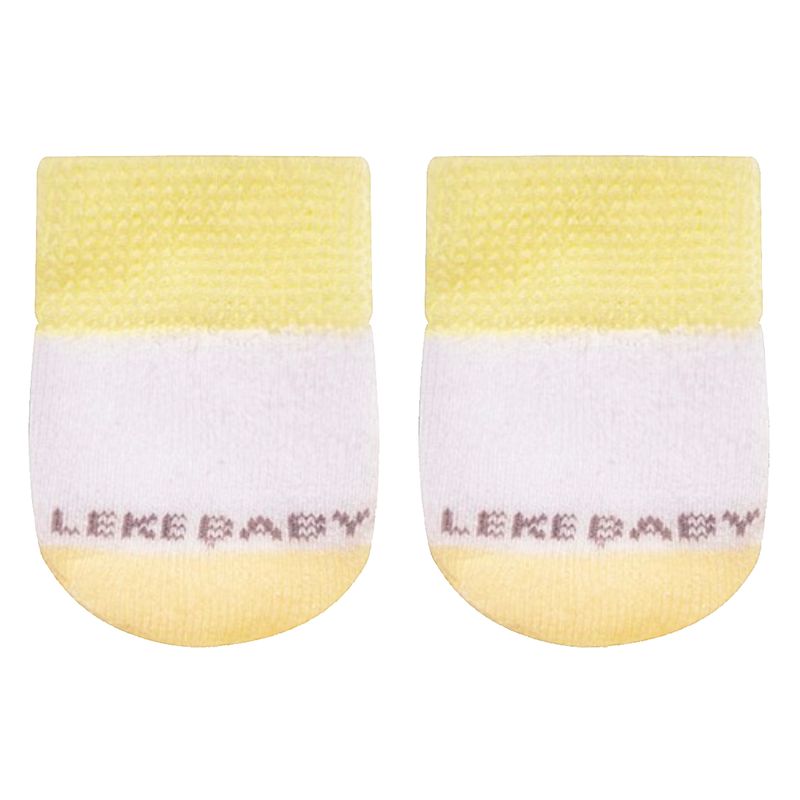 LK402.001-01-C-moda-bebe-menino-menina-acessorios-kit-touca-luva-sapatinho-em-tricot-amarelo-leke-no-bebefacil