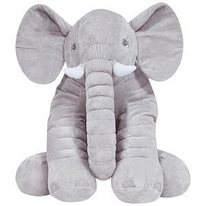 Almofada Elefante Gigante de Pelúcia Cinza (3+) - Buba