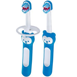 Escova de Dentes Baby's Brush 2 Unidades Azul (6m+) - MAM