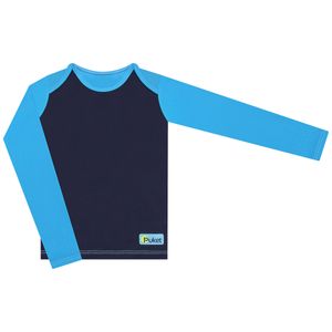 Camiseta Surfista para bebê em lycra FPS 50 Azul - Puket