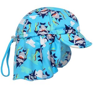 Chapéu de banho Baby Australiano c/ proteção solar FPS 50 Tubarão (0-12 meses) - Puket