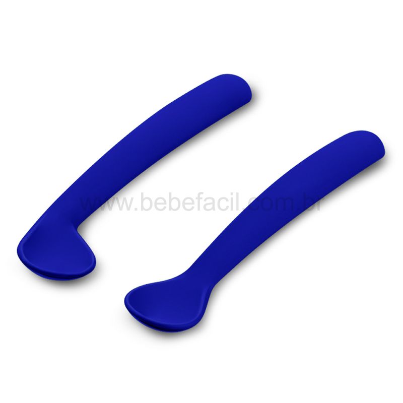 BB1045-C-Kit-2-Colheres-de-Silicone-com-Estojo-First-Bites-Azul-6m---Multikids-Baby