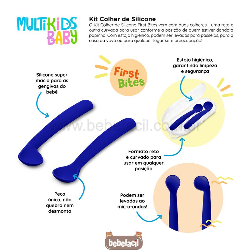 BB1045-D-Kit-2-Colheres-de-Silicone-com-Estojo-First-Bites-Azul-6m---Multikids-Baby