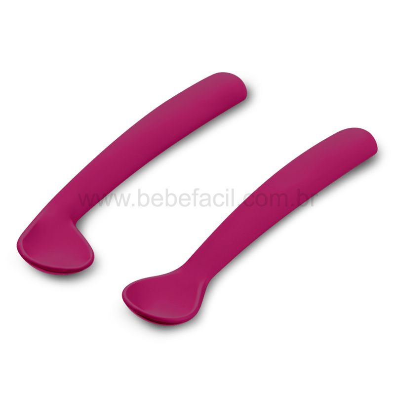 BB1046-C-Kit-2-Colheres-de-Silicone-com-Estojo-First-Bites-Rosa-6m---Multikids-Baby