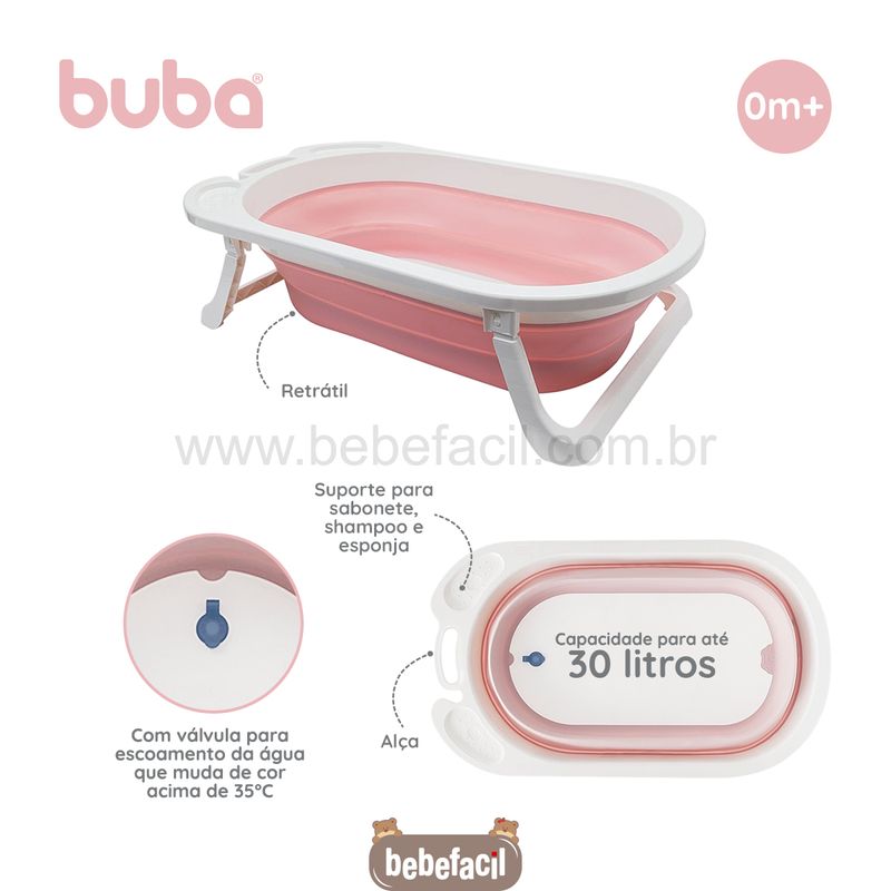 BUBA12114-G-Banheira-Dobravel-Baby-Rosa---Buba