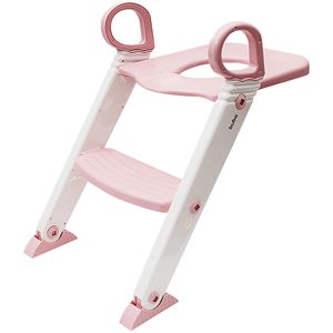 Redutor de Assento Infantil com Escada Rosa (+12m) - Buba