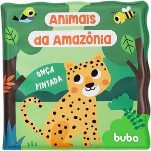 Livro Educativo para Banho "Animais da Amazônia" (6m+) - Buba