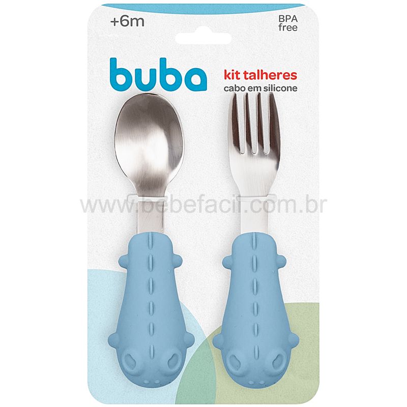 BUBA15819-D-Kit-Talher-para-bebe-em-Silicone-e-Inox-Dino-Azul-6m---Buba