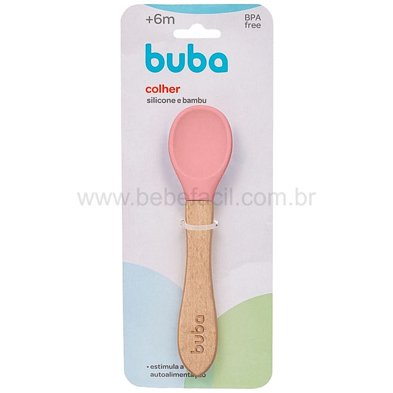 BUBA15823-C-Colher-de-Treinamento-de-Bambu-e-Silicone-Rosa-6m---Buba