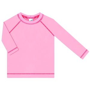 Camiseta Surfista c/ proteção UV FPS +50 Rosa Neon - Tip Top
