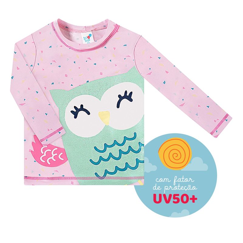 1726327-B-moda-praia-bebe-menina-camiseta-surfista-com-protecao-uv-fps-50-coruja-rosa-tip-top-no-bebefacil