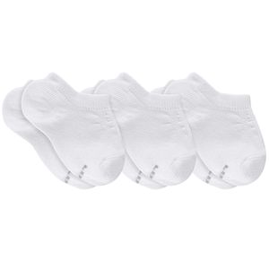 Tripack: 3 meias Sapatilha Básica para bebê Branca - Lupo
