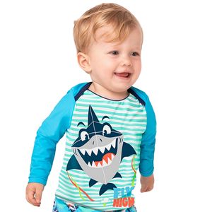 Camiseta Surfista para bebê em lycra FPS 50 Tubarão Pipa - Puket