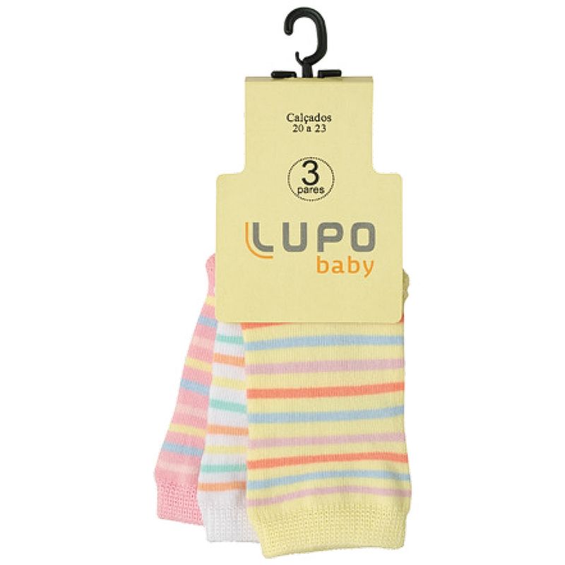 LU02000-989.0982-E-moda-bebe-menina-tripack-3-meias-soquete-listrada-branca-amarela-rosa-lupo-no-bebefacil