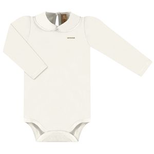 Body longo para bebê em cotton Natural Marfim - Up Baby