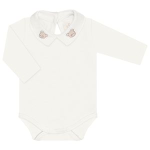 Body longo c/ golinha para bebê em algodão Ursinho - Mini & Co.