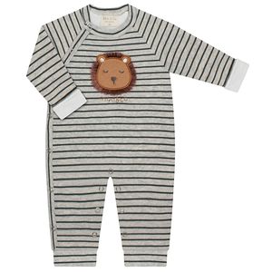 Macacão Fofinho c/ abertura em "S" para bebê em algodão egípcio e forro em soft Forest Friends - Mini & Co.