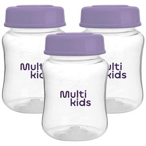 Kit 3 Potes para Armazenar Leite Materno For Mom 3un - Multikids Baby