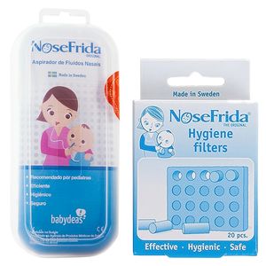 Aspirador Nasal para bebê + Filtro Higiênico (20 un) - NoseFrida