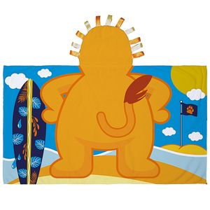 Toalha de banho 3D c/ capuz atoalhado Infantil Leão Funny - Baby Joy