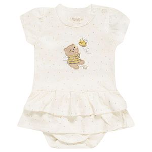 Body Vestido para bebê em algodão egípcio Honey Bear - Mini & Co.
