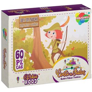 Quebra-Cabeça de Madeira Robin Hood 60 peças (3a+) - Aquarela Brinquedos