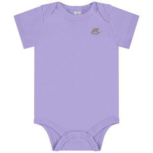 Body curto para bebê em suedine Lavanda - Up Baby
