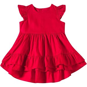 Vestido Kids em tricoline Vermelho - Tip Top