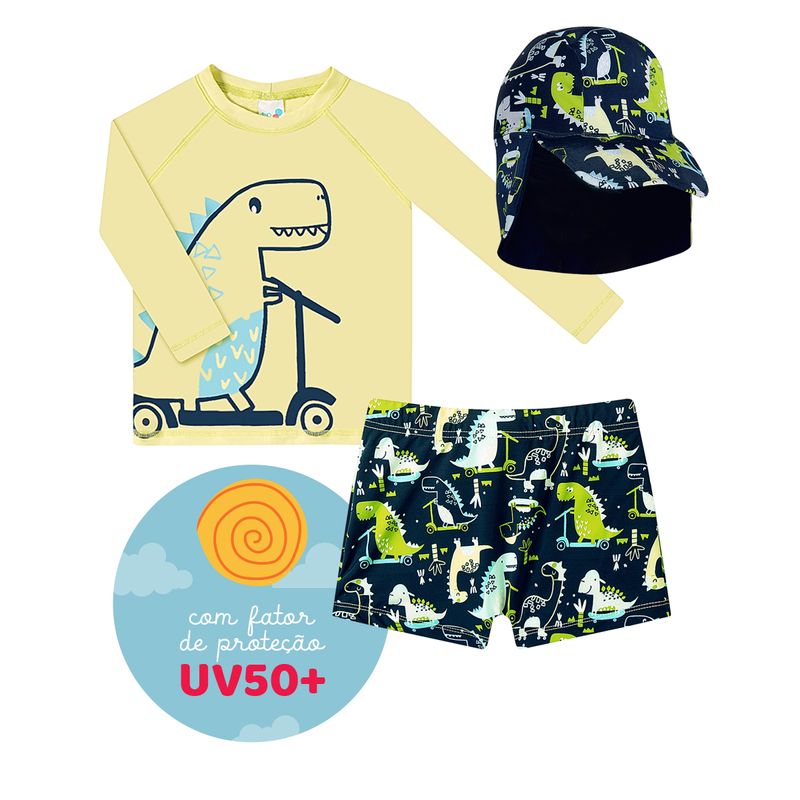 2535128K-E-moda-praia-bebe-menino-conjunto-de-banho-dino-sport-camiseta-surfista-bone-sunga-tip-top-no-bebefacil