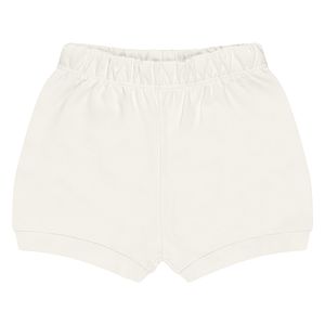 Shorts para bebê em algodão egípcio Marfim - Mini & Co.