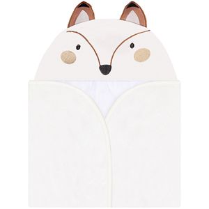 Toalha de banho c/ forro em fralda para bebê Fox - Mini & Co.