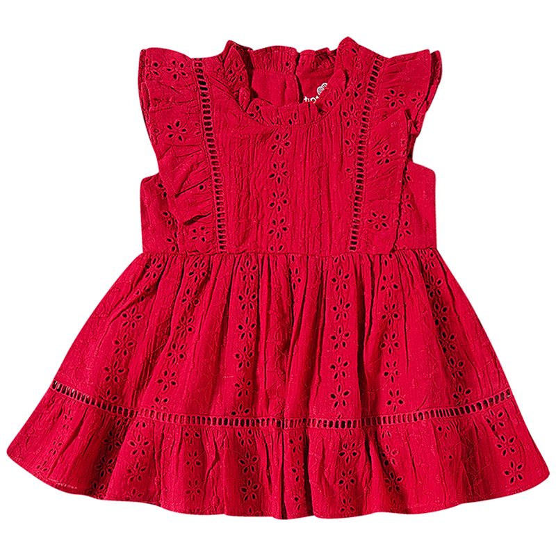 13200401-V-B-moda-bebe-menina-vestido-para-bebe-em-laise-vermelho-tip-top-no-bebefacil